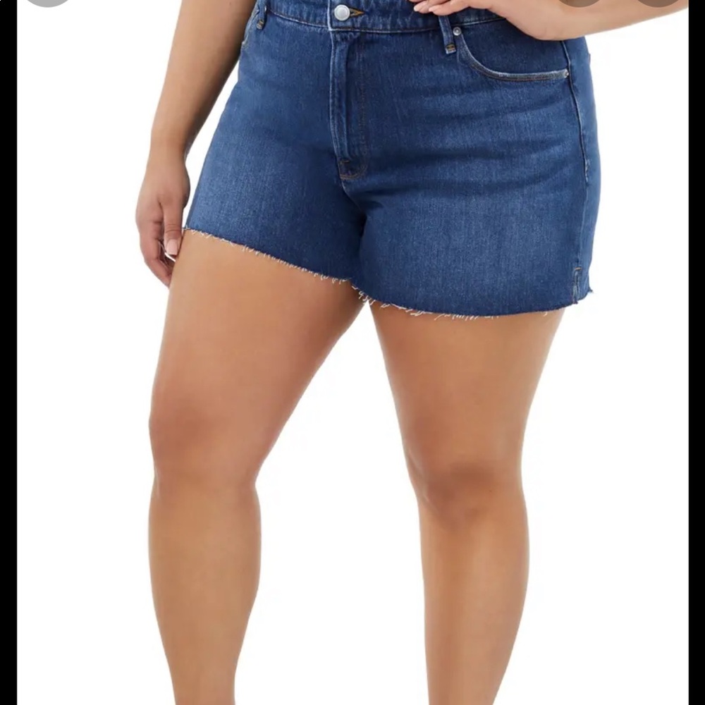 Good American Cut off short Blue464 size 16Womens